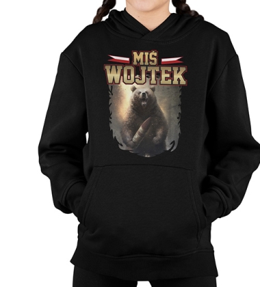 BLUZA DZIECIĘCA Z KAPTUREM  Miś Wojtek